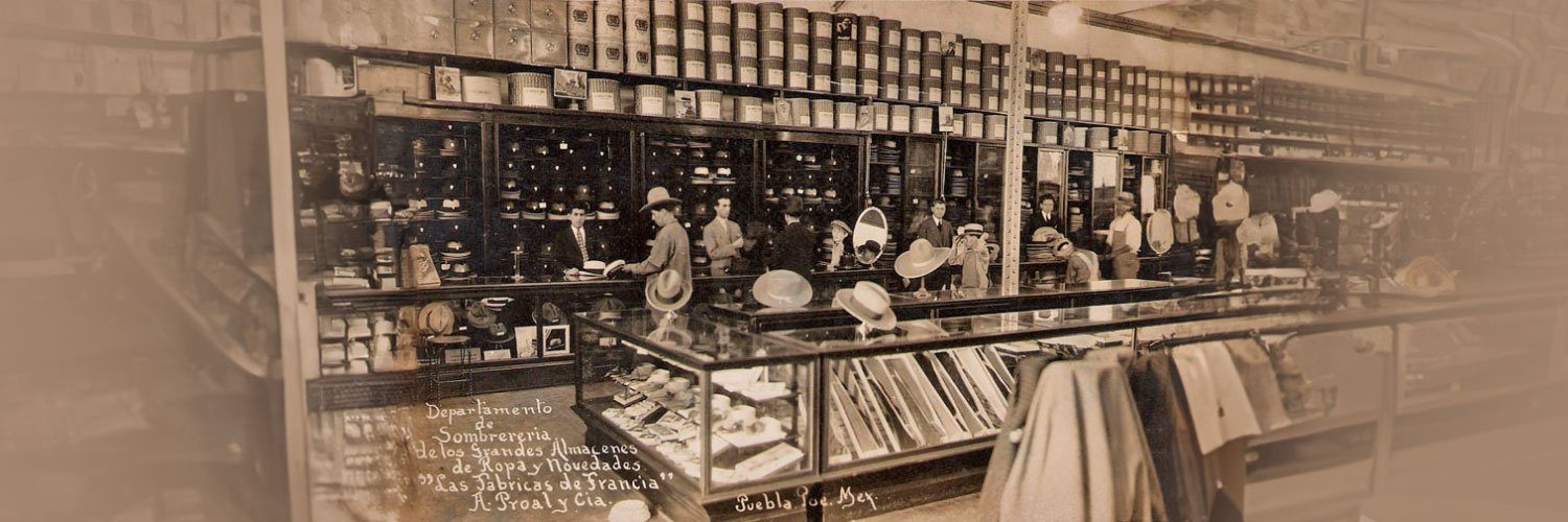 Intérieur de « Las Fabricas de Francia » à Puebla, le rayon des chapeaux
