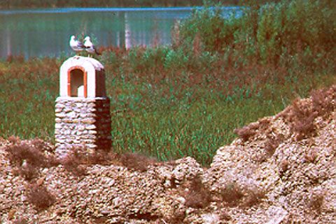 La chapelle Sainte-Madeleine dite des Radeliers en amont du pont de Mirabeau sur la Durance